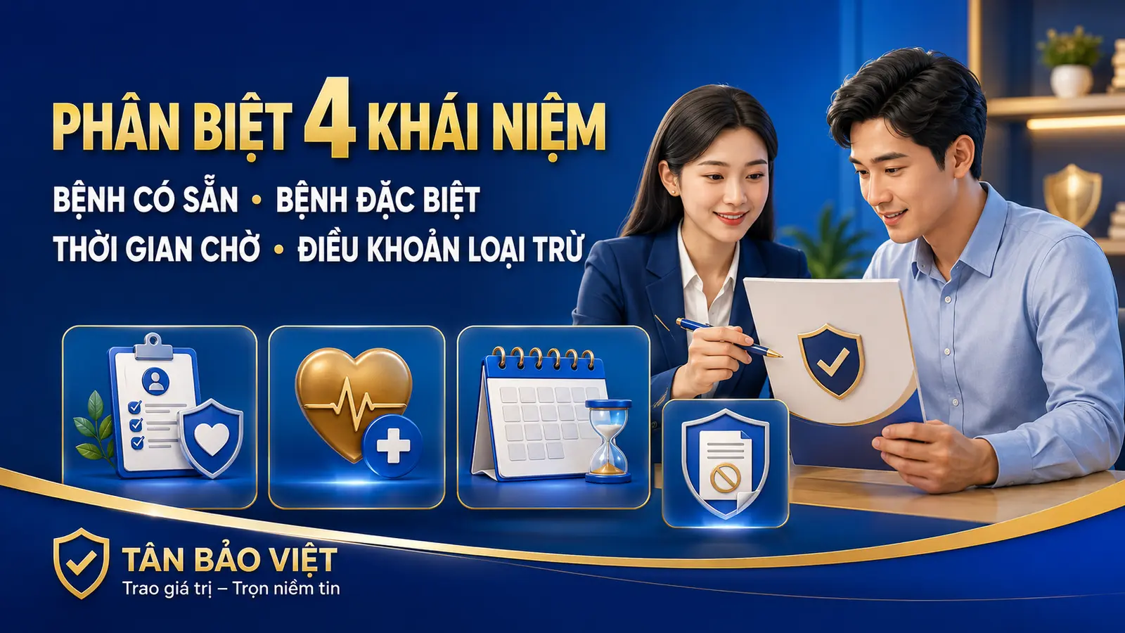 Phân biệt bốn khái niệm trong bảo hiểm sức khỏe